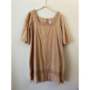 Calypso Mauve Smock Dress w. Gorgeous Back Detail